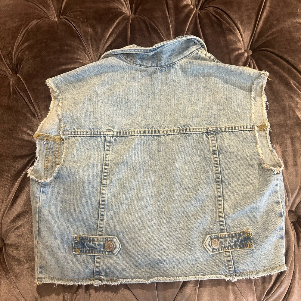 Girls denim vest
